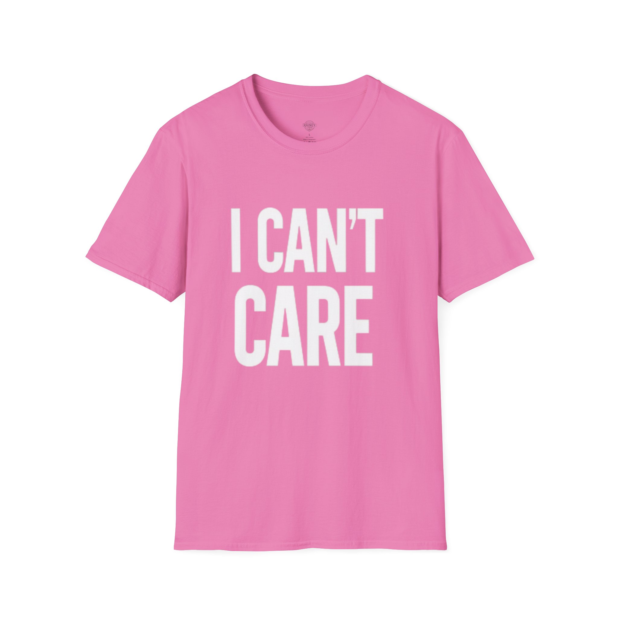i can't care unisex softstyle t shirt, funny graphic tee, casual wear, gift for friends, everyday humor clothing, trendy statement top i can't care unisex softstyle t shirt, funny graphic tee, casual wear, gift for friends, everyday humor clothing, trendy statement top