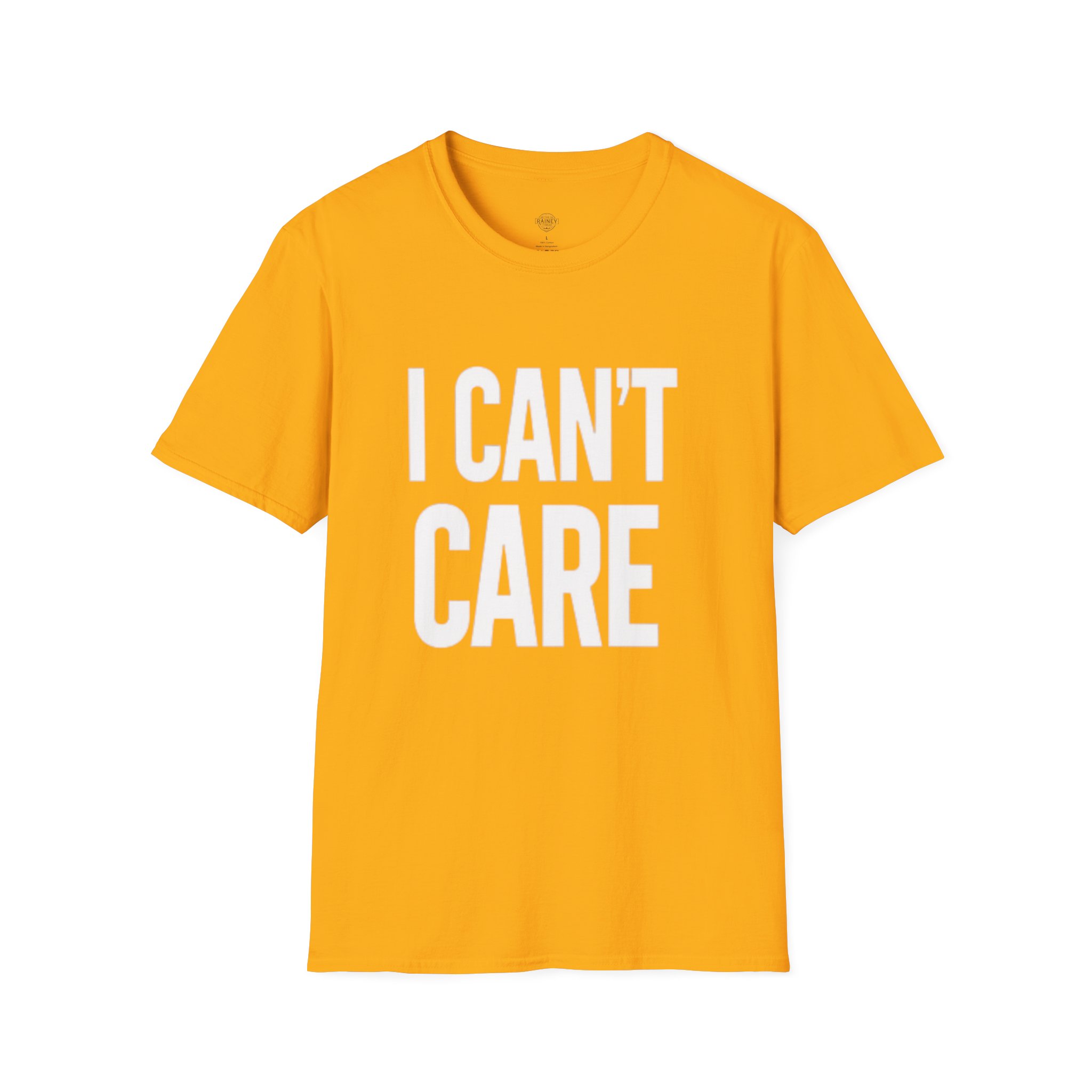 i can't care unisex softstyle t shirt, funny graphic tee, casual wear, gift for friends, everyday humor clothing, trendy statement top i can't care unisex softstyle t shirt, funny graphic tee, casual wear, gift for friends, everyday humor clothing, trendy statement top
