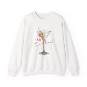 cocktail crewneck sweatshirt | cozy bar vibe | perfect for happy hour, birthday gifts, party wear, casual outings