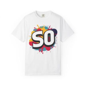 colorful splash unisex t shirt fun graphic tee, casual wear, gift for friends, summer style, festival outfits