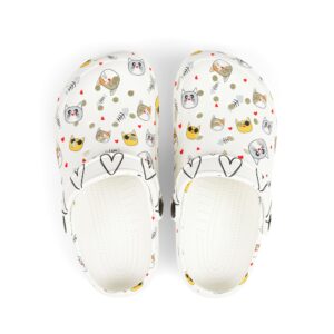 kid’s adorable kitty cat’s eva foam clogs fun animal print slip ons, summer shoes, playtime footwear, gift for kids, easy to clean kids sandals