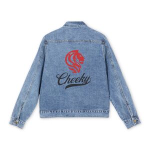 cheeky lion men’s denim jacket