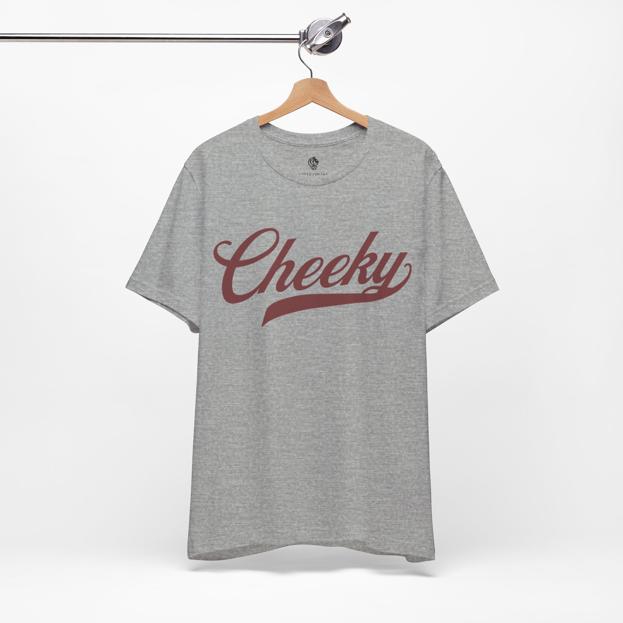 maroon logo cheeky tee comfortable unisex jersey tee maroon logo cheeky tee comfortable unisex jersey tee