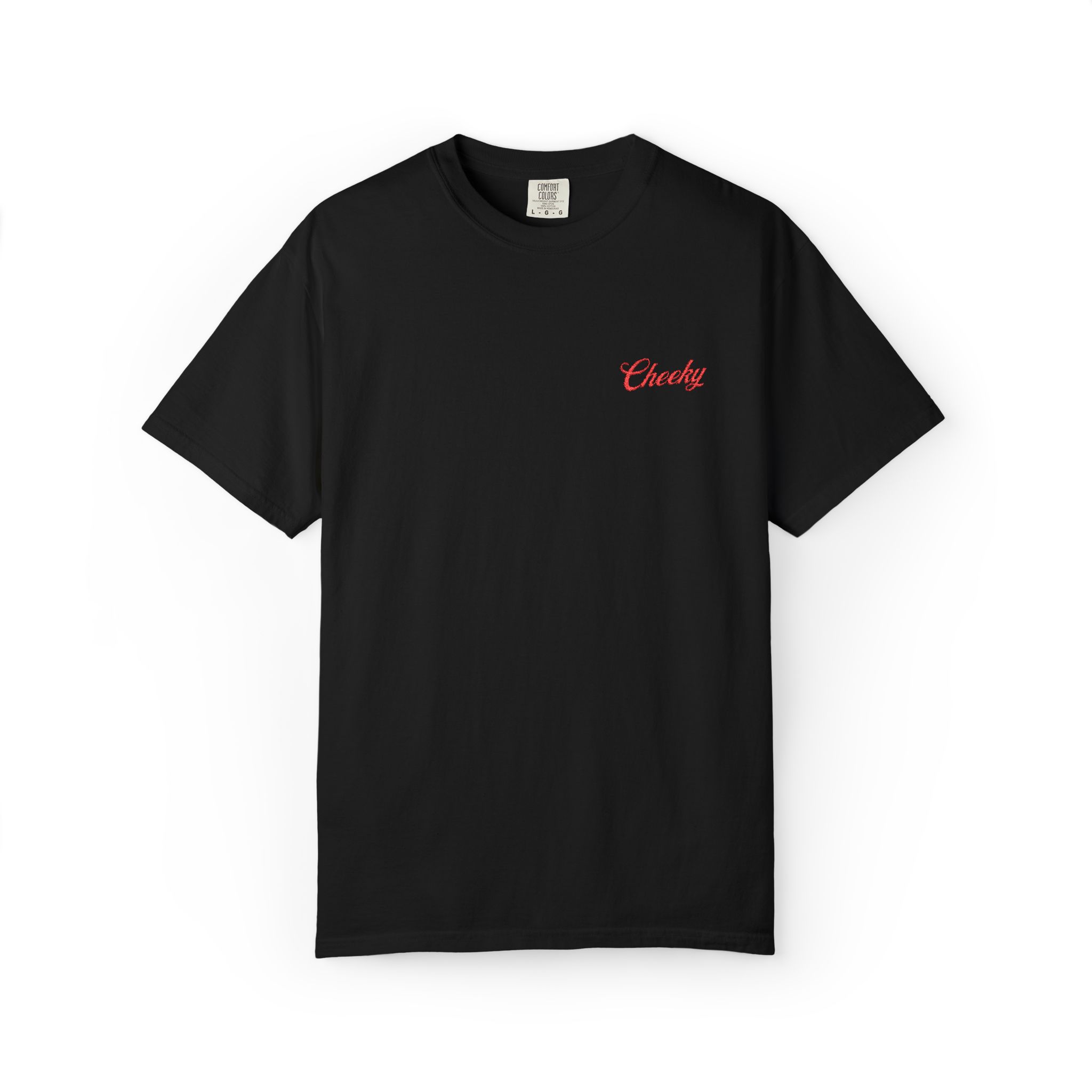 red cheeky vibes unisex garment dyed t shirt soft and stylish embroidered red cheeky vibes unisex garment dyed t shirt soft and stylish embroidered