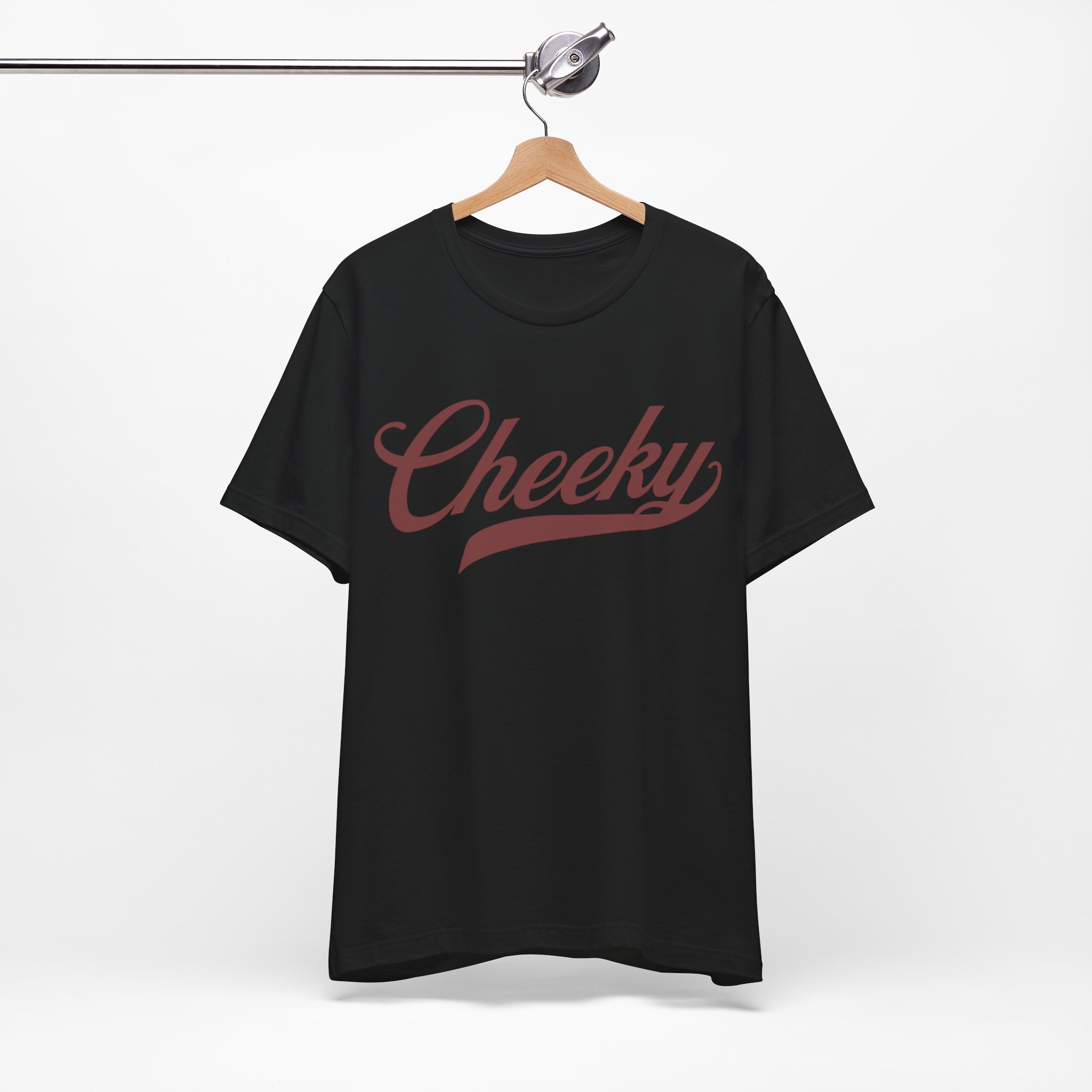maroon logo cheeky tee comfortable unisex jersey tee maroon logo cheeky tee comfortable unisex jersey tee