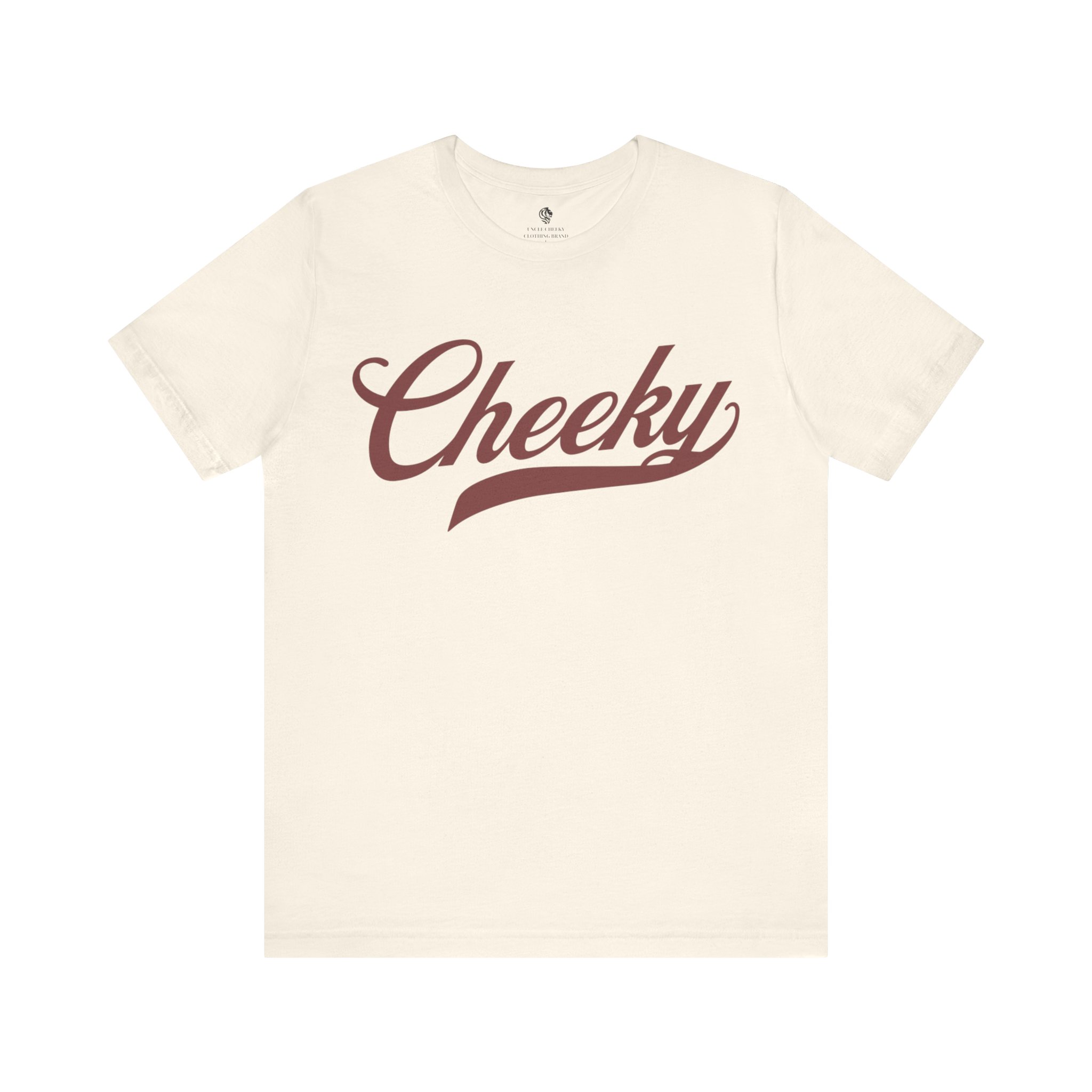 maroon logo cheeky tee comfortable unisex jersey tee maroon logo cheeky tee comfortable unisex jersey tee