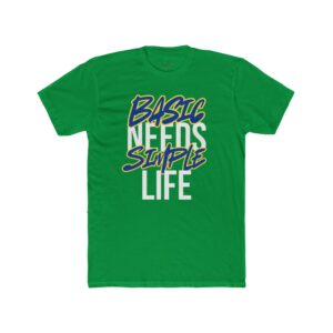 basic needs simple life unisex cotton crew tee