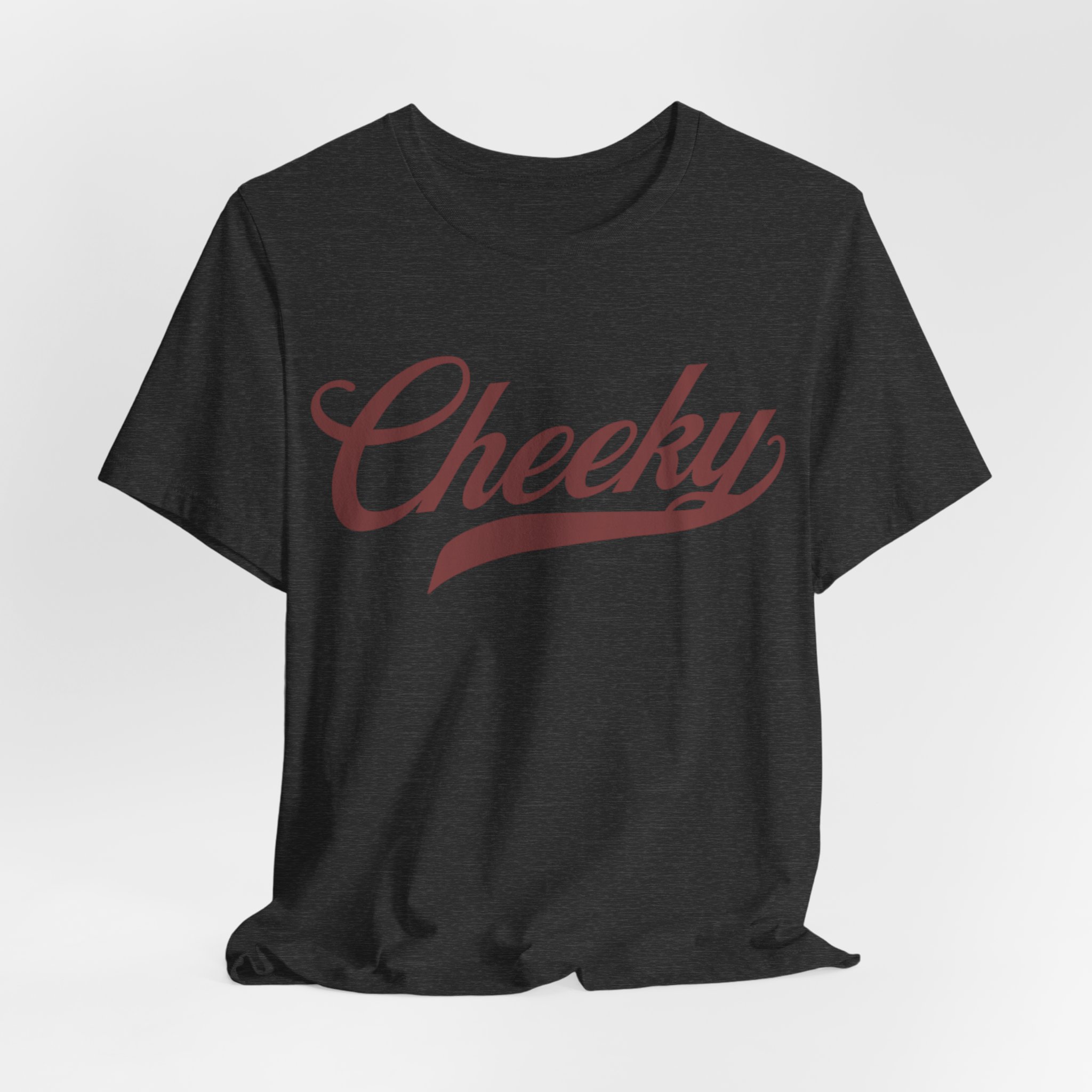 maroon logo cheeky tee comfortable unisex jersey tee maroon logo cheeky tee comfortable unisex jersey tee