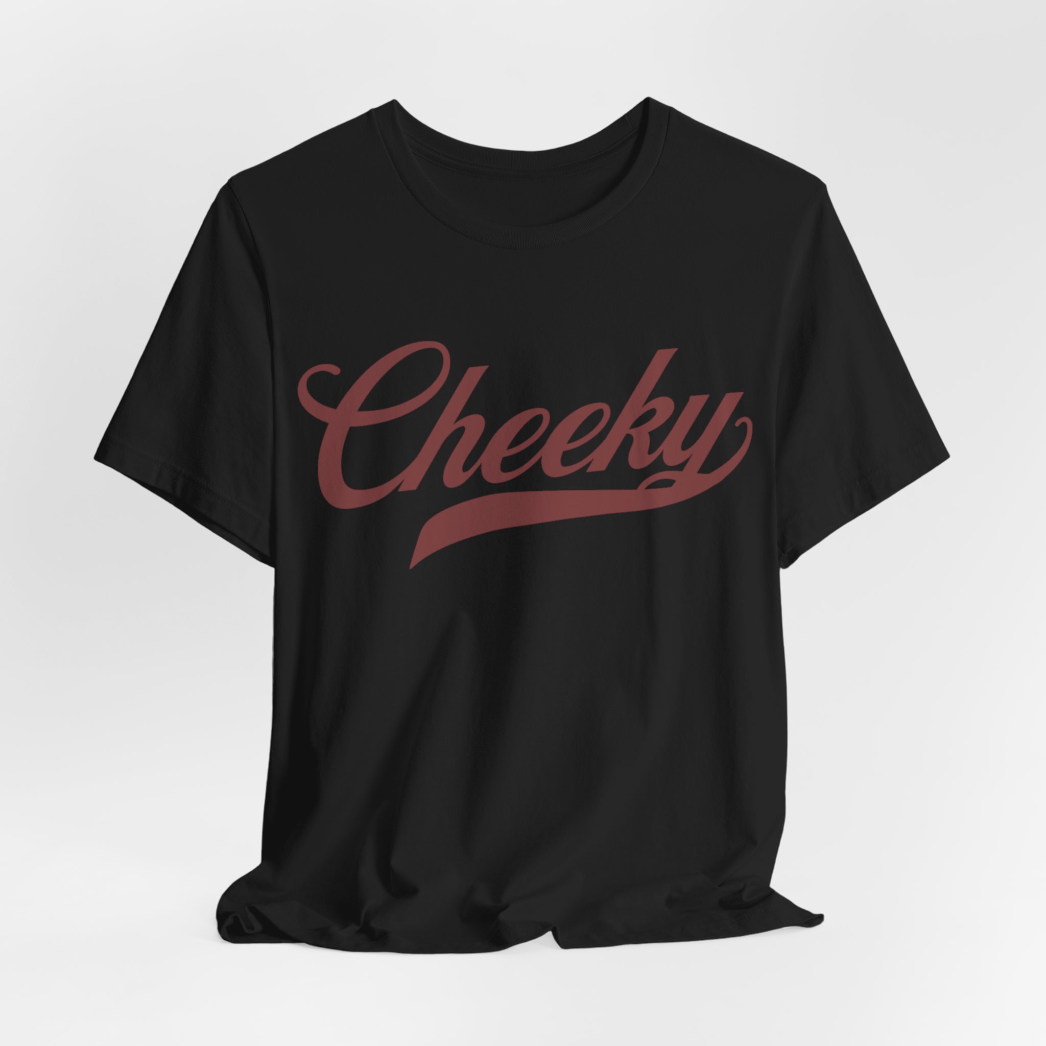 maroon logo cheeky tee comfortable unisex jersey tee maroon logo cheeky tee comfortable unisex jersey tee